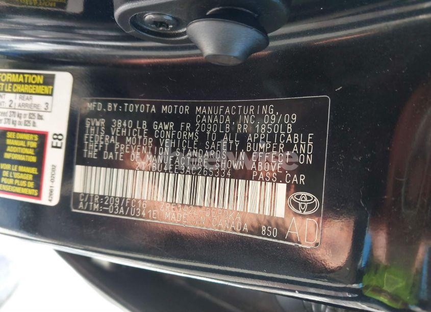 Photo 9 of 2010 Toyota Corolla (VIN 2T1BU4EE3AC265334)