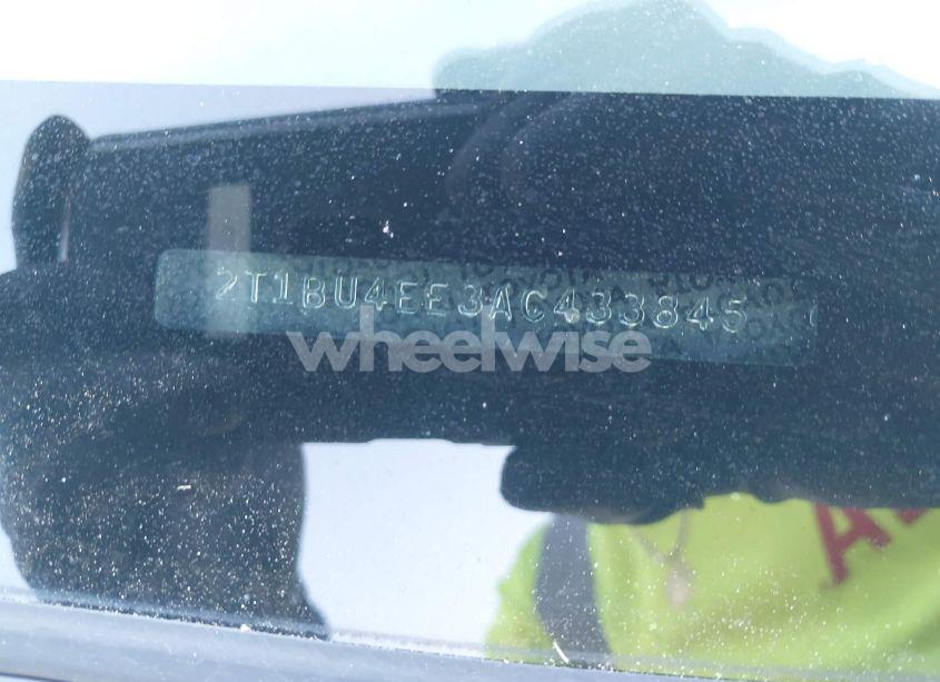 Photo 9 of 2010 Toyota Corolla LE (VIN 2T1BU4EE3AC433845)