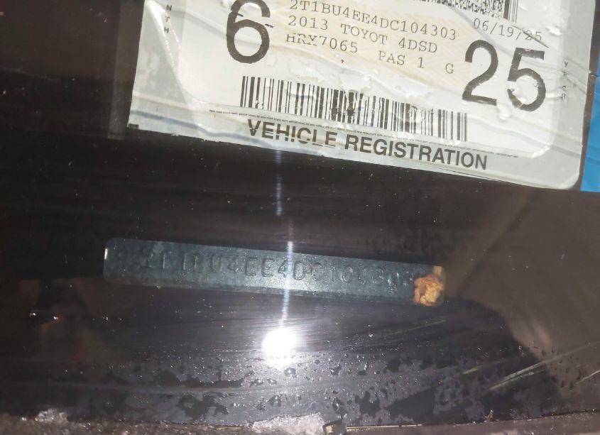 Photo 9 of 2013 Toyota Corolla S (VIN 2T1BU4EE4DC104303)