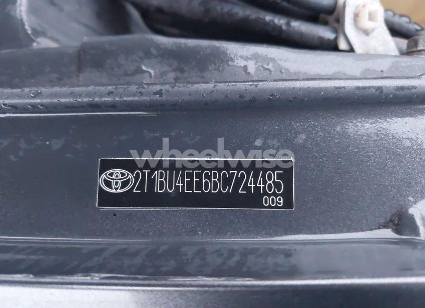 Photo 9 of 2011 Toyota Corolla LE (VIN 2T1BU4EE6BC724485)