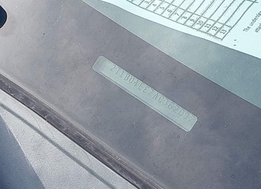 Photo 9 of 2010 Toyota Corolla S (VIN 2T1BU4EE7AC362097)