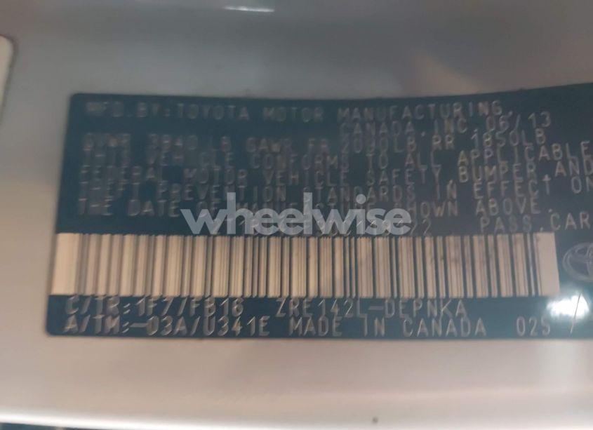 Photo 9 of 2013 Toyota Corolla LE (VIN 2T1BU4EE9DC119122)