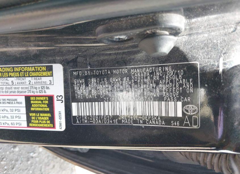 Photo 9 of 2010 Toyota Corolla S (VIN 2T1BU4EEXAC495713)