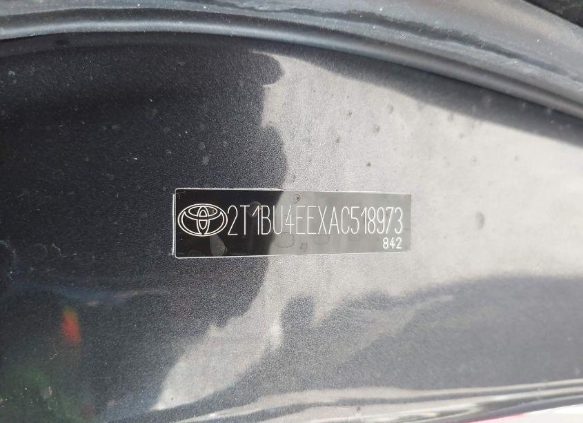 Photo 9 of 2010 Toyota Corolla LE (VIN 2T1BU4EEXAC518973)