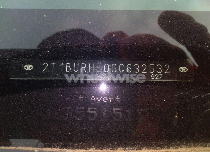 Photo 9 of 2016 Toyota Corolla L (VIN 2T1BURHE0GC632532)