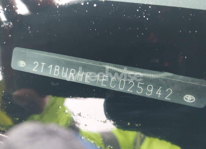 Photo 9 of 2014 Toyota Corolla S PLUS (VIN 2T1BURHE1EC025942)