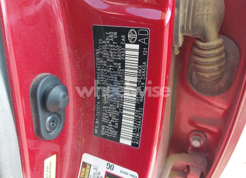 Photo 9 of 2015 Toyota Corolla LE (VIN 2T1BURHE1FC342556)