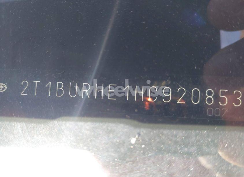 Photo 9 of 2017 Toyota Corolla SE (VIN 2T1BURHE1HC920853)