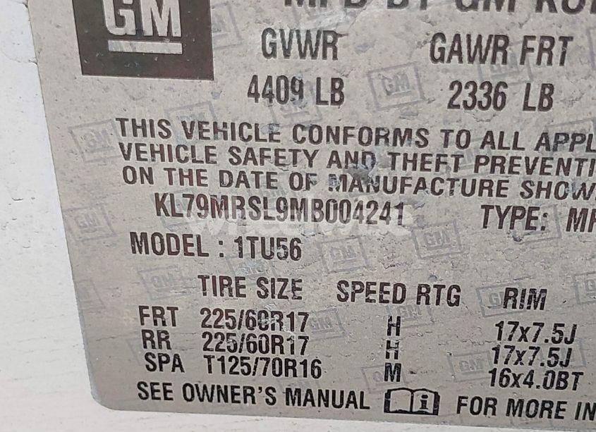 Photo 9 of 2021 Chevrolet Trailblazer AWD LT (VIN 2T1BURHE1JC******)