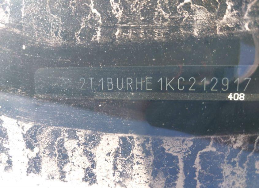 Photo 9 of 2019 Toyota Corolla LE (VIN 2T1BURHE1KC212917)