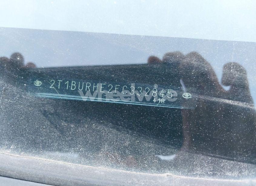 Photo 9 of 2015 Toyota Corolla LE (VIN 2T1BURHE2FC332845)