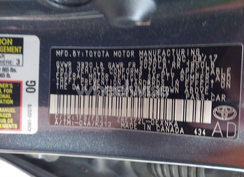 Photo 9 of 2017 Toyota Corolla LE (VIN 2T1BURHE2HC963307)