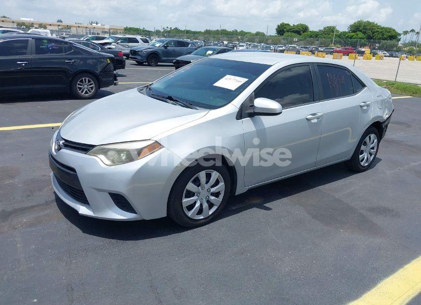 Photo 2 of 2015 Toyota Corolla LE (VIN 2T1BURHE3FC253443)