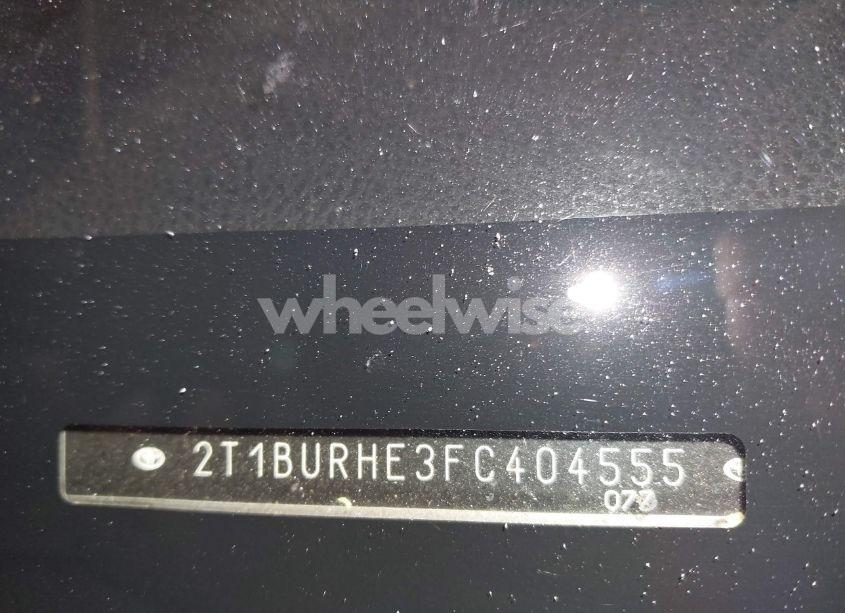 Photo 9 of 2015 Toyota Corolla LE (VIN 2T1BURHE3FC404555)