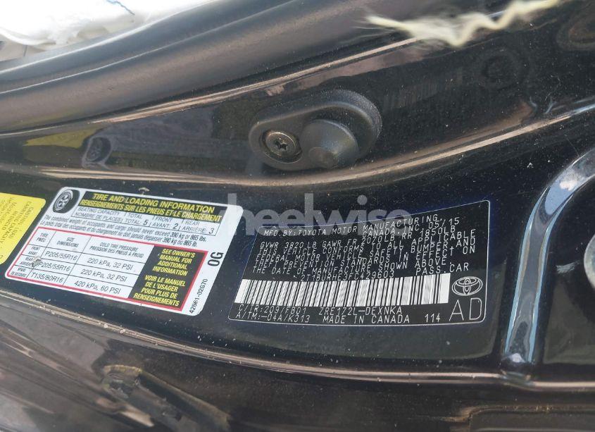 Photo 9 of 2015 Toyota Corolla LE (VIN 2T1BURHE3FC429603)