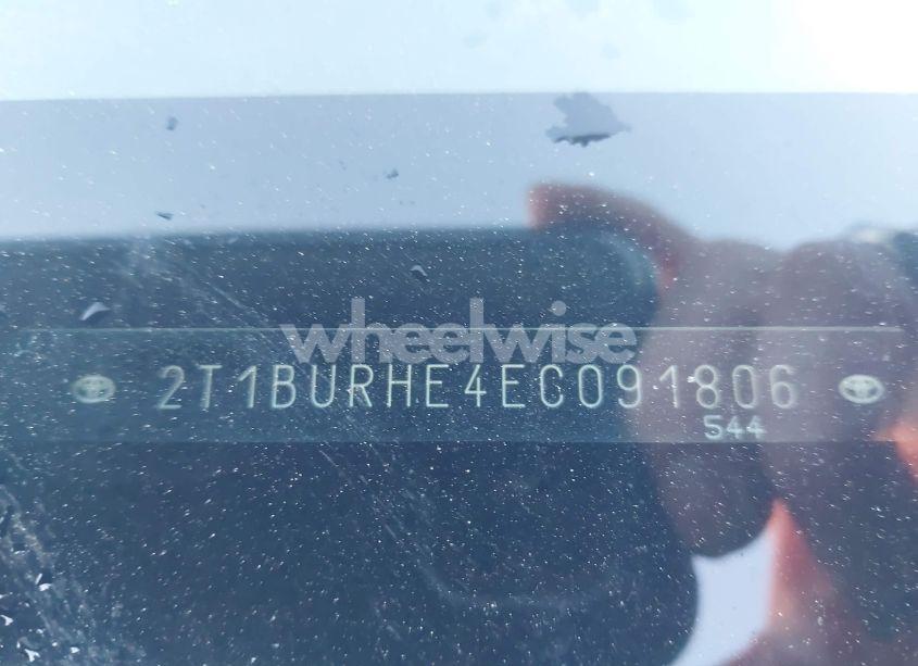 Photo 9 of 2014 Toyota Corolla L (VIN 2T1BURHE4EC091806)