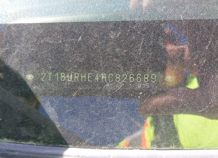 Photo 9 of 2017 Toyota Corolla LE (VIN 2T1BURHE4HC826689)