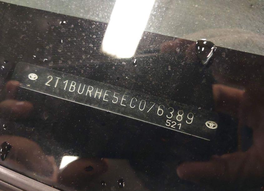 Photo 9 of 2014 Toyota Corolla S PLUS (VIN 2T1BURHE5EC076389)