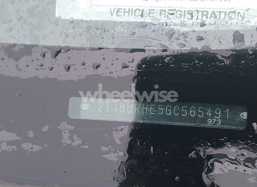 Photo 9 of 2016 Toyota Corolla S PLUS (VIN 2T1BURHE5GC565491)