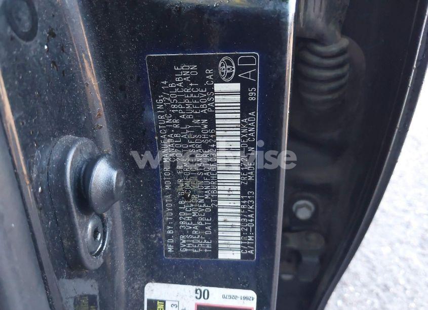 Photo 9 of 2015 Toyota Corolla LE (VIN 2T1BURHE6FC324246)