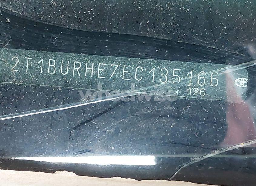 Photo 9 of 2014 Toyota Corolla LE (VIN 2T1BURHE7EC135166)