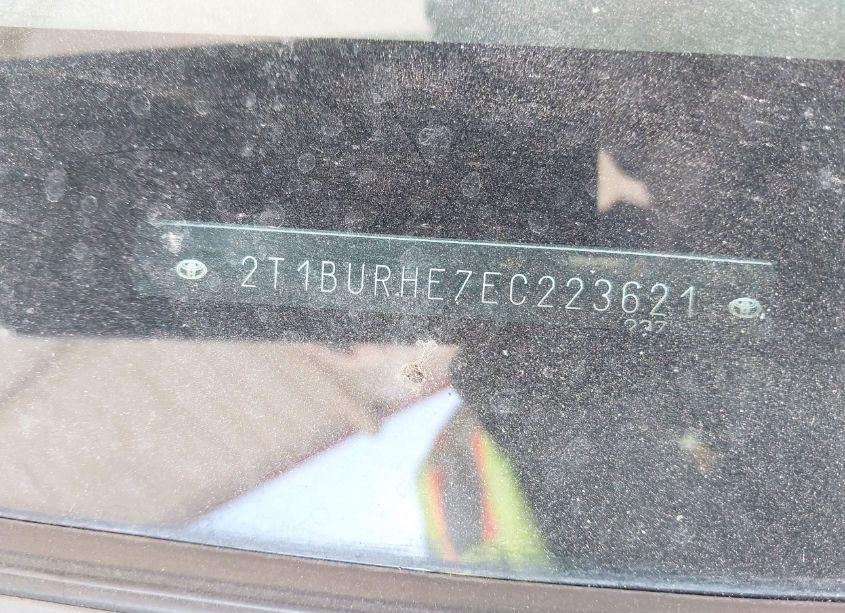 Photo 9 of 2014 Toyota Corolla L (VIN 2T1BURHE7EC223621)