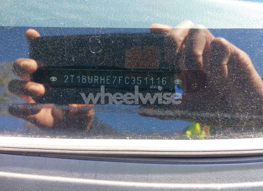 Photo 9 of 2015 Toyota Corolla LE (VIN 2T1BURHE7FC351116)