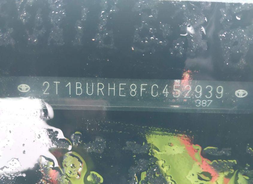 Photo 9 of 2015 Toyota Corolla S PLUS (VIN 2T1BURHE8FC452939)