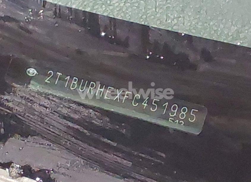 Photo 9 of 2015 Toyota Corolla S PLUS (VIN 2T1BURHEXFC451985)