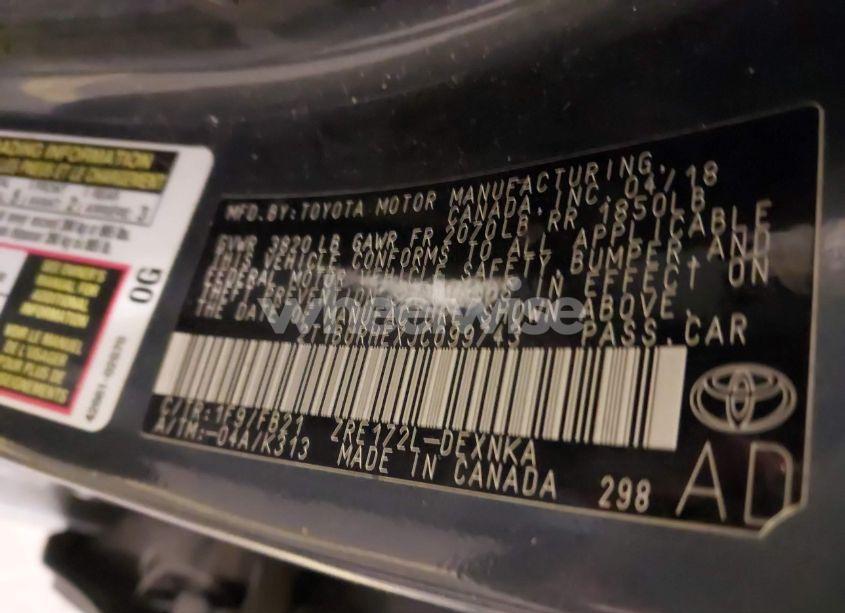 Photo 9 of 2018 Toyota Corolla LE (VIN 2T1BURHEXJC099743)