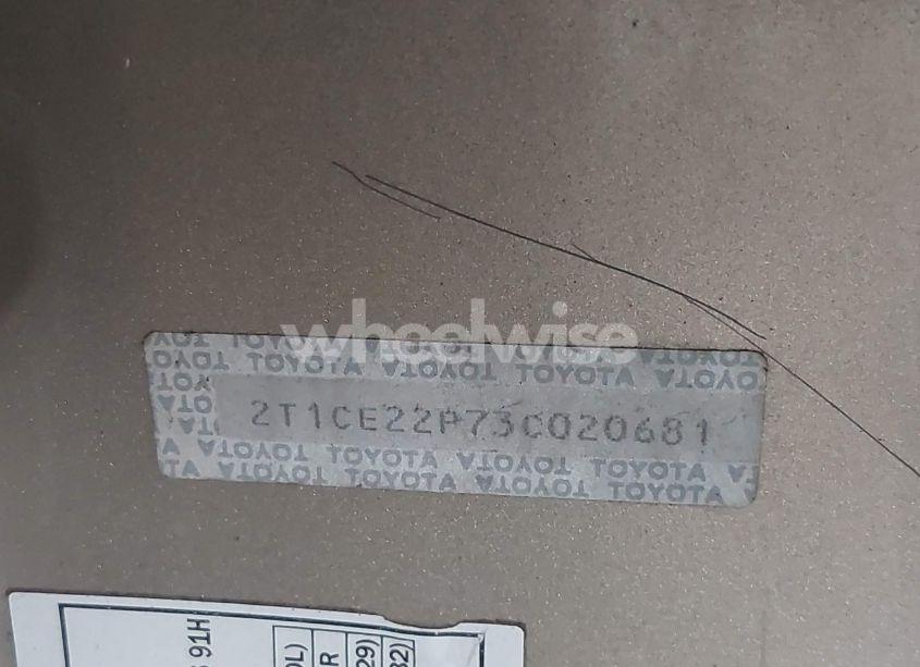 Photo 9 of 2003 Toyota Camry SOLARA SE (VIN 2T1CE22P73C020681)