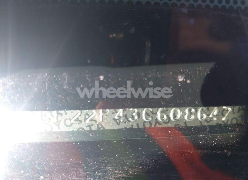 Photo 9 of 2003 Toyota Camry SOLARA SE V6 (VIN 2T1CF22P43C608647)