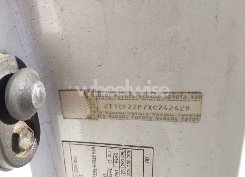 Photo 9 of 1999 Toyota Camry SOLARA SE V6 (VIN 2T1CF22P7XC242429)