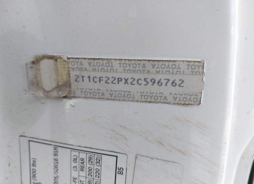 Photo 9 of 2002 Toyota Camry SOLARA SLE V6 (VIN 2T1CF22PX2C596762)