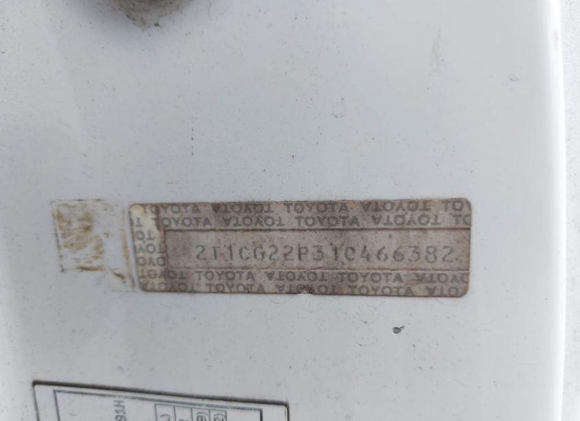 Photo 9 of 2001 Toyota Camry SOLARA SE (VIN 2T1CG22P31C466382)