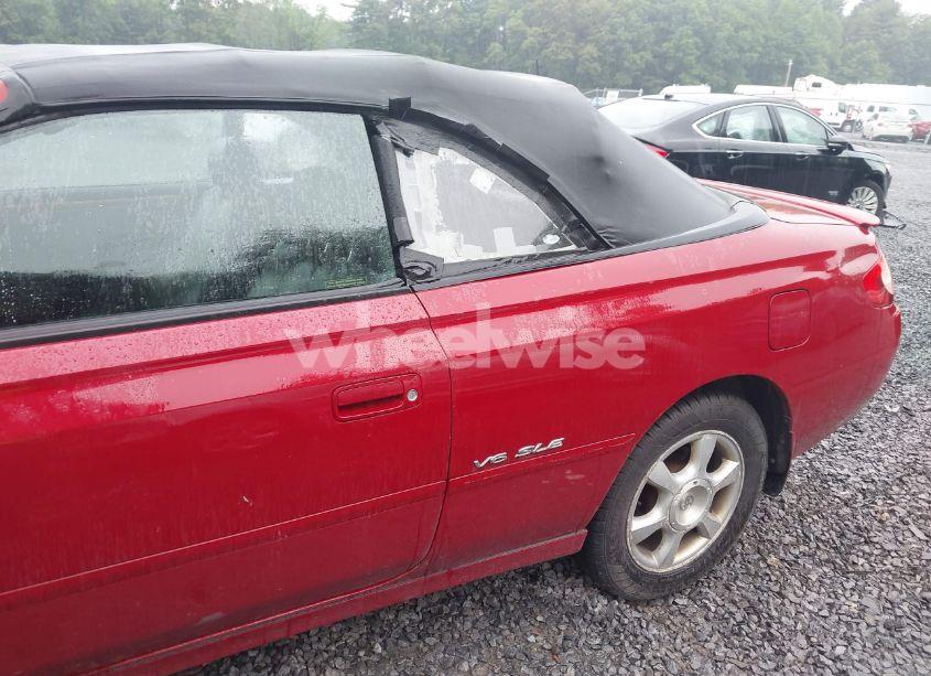 Photo 6 of 2002 Toyota Camry SOLARA SLE V6 (VIN 2T1FF28P22C545339)