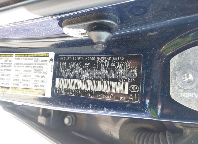 Photo 9 of 2009 Toyota Matrix S (VIN 2T1KE40EX9C019347)