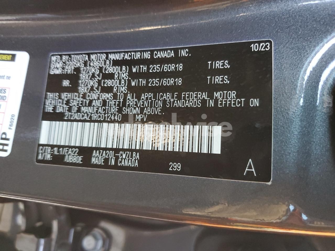 Photo 13 of 2024 LEXUS NX 250 BASE (VIN 2T2ADCAZ1RC012440)