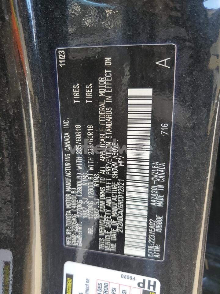 Photo 12 of 2024 LEXUS NX 250 BASE N/A (VIN 2T2ADCAZ6RC012921)