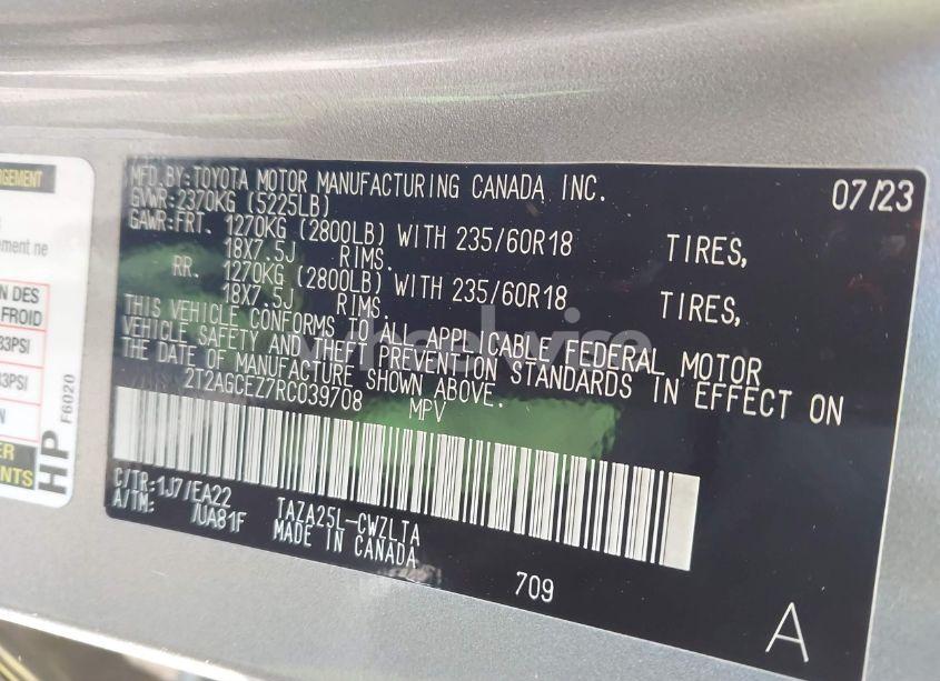 Photo 9 of 2024 Lexus Nx 350 (VIN 2T2AGCEZ7RC039708)