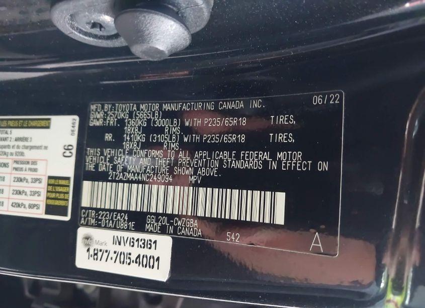 Photo 9 of 2022 Lexus Rx 350 (VIN 2T2AZMAA4NC249094)