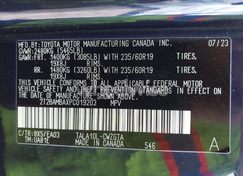 Photo 9 of 2023 Lexus Rx 350 (VIN 2T2BAMBAXPC019203)