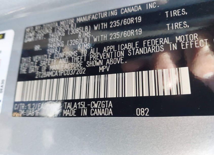 Photo 9 of 2023 Lexus Rx 350 PREMIUM (VIN 2T2BAMCA1PC037202)