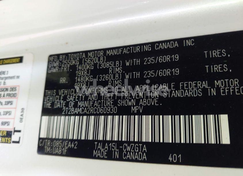 Photo 9 of 2024 Lexus Rx 350 PREMIUM (VIN 2T2BAMCA2RC060930)