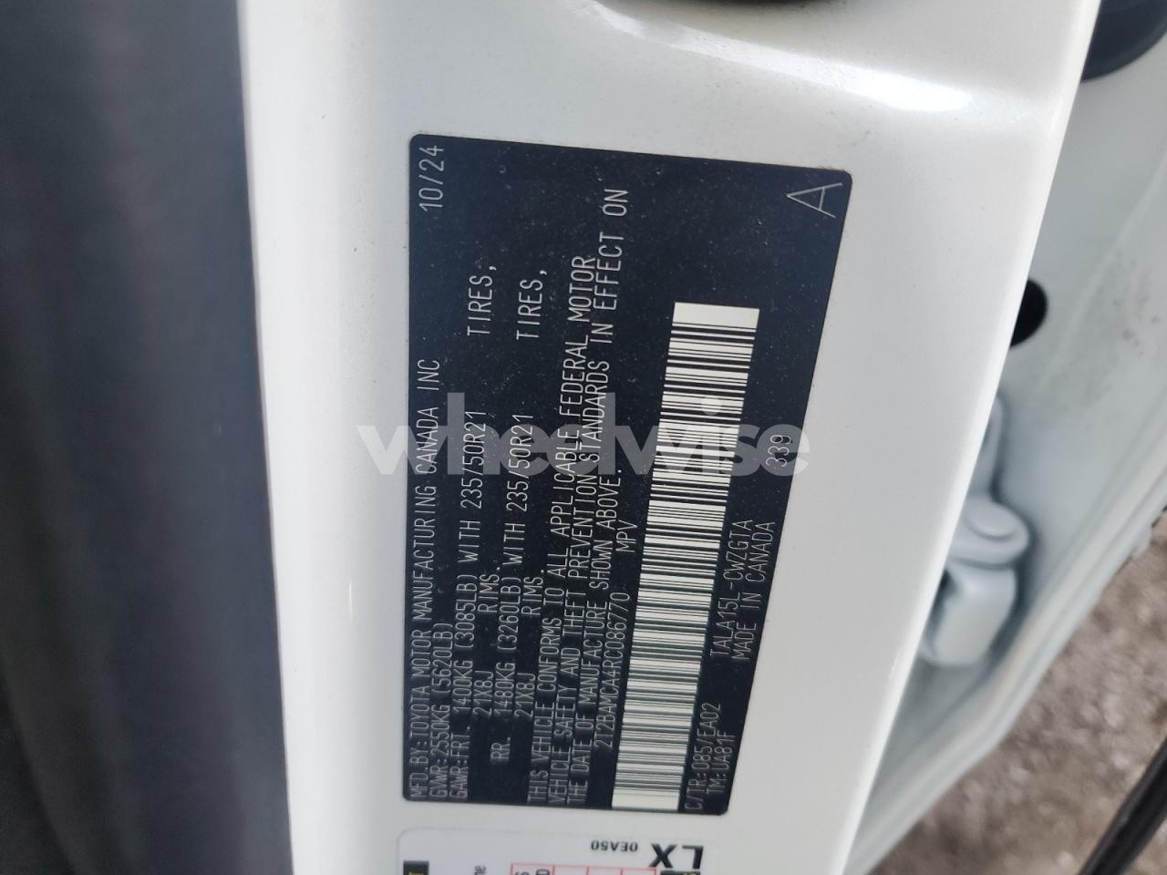 Photo 13 of 2024 LEXUS RX 350 BASE (VIN 2T2BAMCA4RC086770)