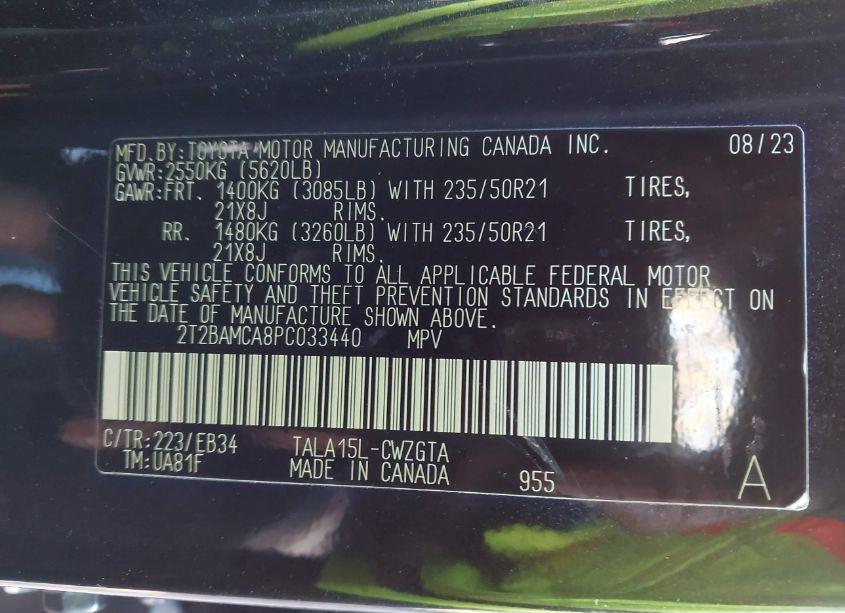 Photo 9 of 2023 Lexus Rx 350 F SPORT HANDLING (VIN 2T2BAMCA8PC033440)