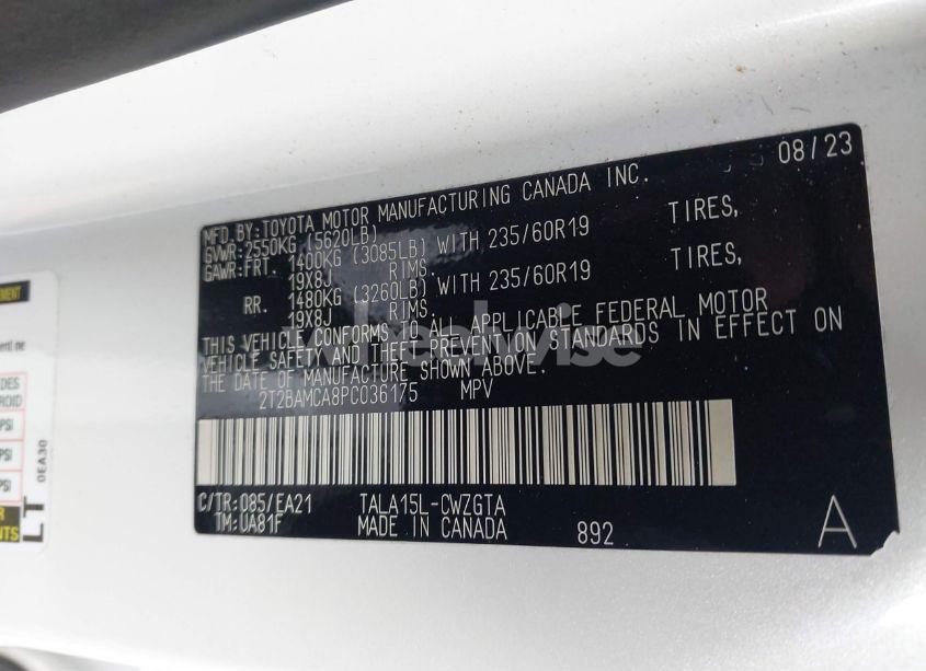 Photo 9 of 2023 Lexus Rx 350 PREMIUM (VIN 2T2BAMCA8PC036175)