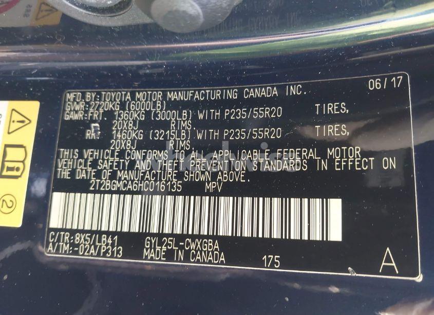 Photo 9 of 2017 Lexus Rx 450H (VIN 2T2BGMCA6HC016135)