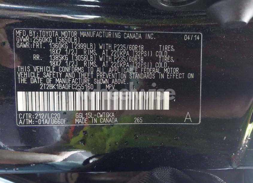 Photo 9 of 2015 Lexus Rx 350 (VIN 2T2BK1BA0FC255160)