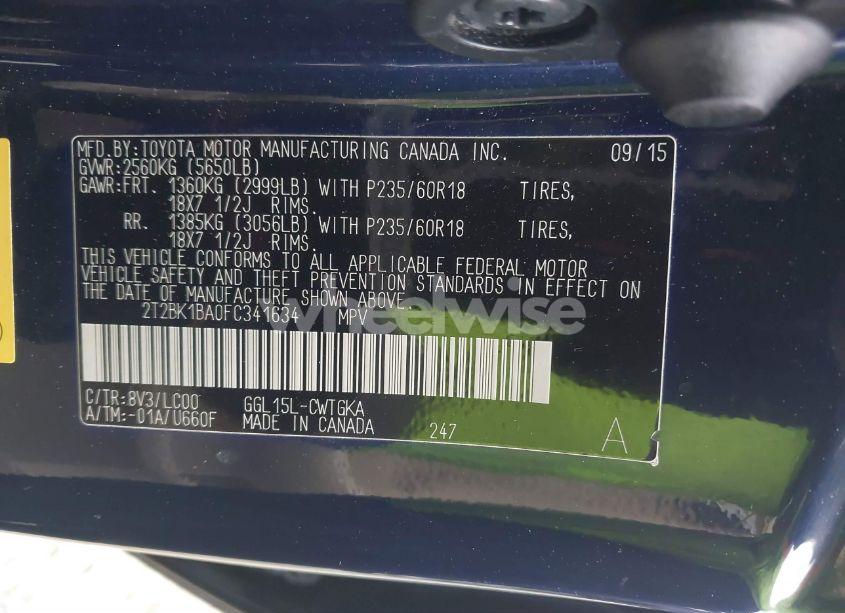 Photo 9 of 2015 Lexus Rx 350 (VIN 2T2BK1BA0FC341634)